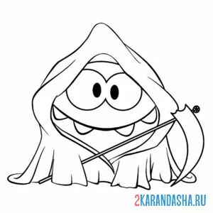 Раскраска ам-няма в костюме смерти