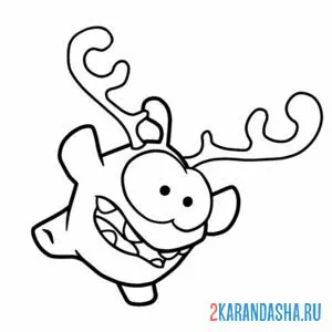 Раскраска ам-няма олень