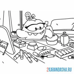 Раскраска ам-няша макияж