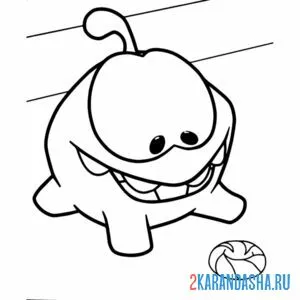 Раскраска ам-няма увидел вкусняшку