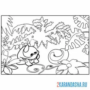 Раскраска ам-няма в тропиках