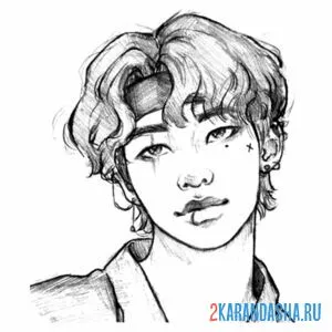 Раскраска стрей кидс красавчик