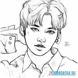 Раскраска стрей кидс южная корея