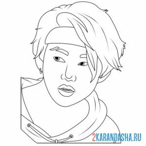 Раскраска стрей кидс задумался