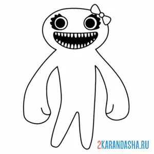 Раскраска jumbo josie банбан