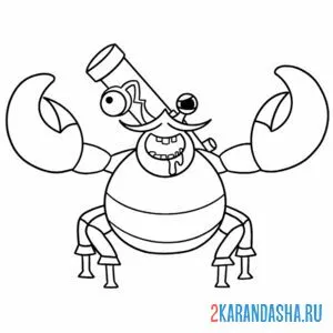 Раскраска admiral krusty банбан