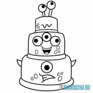 Раскраска чарли кейк банбан
