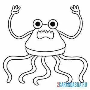 Раскраска банбан slinky andrew