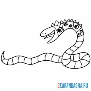 Раскраска банбан patched ellie