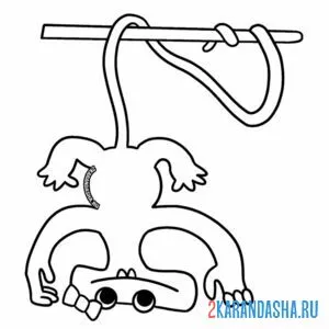 Раскраска джокинг кэйси банбан