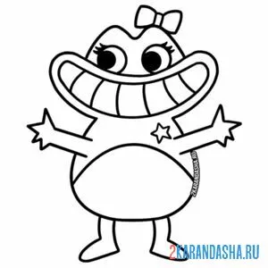 Раскраска sheria toadra банбан