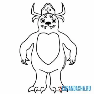 Раскраска миссис флафи банбан