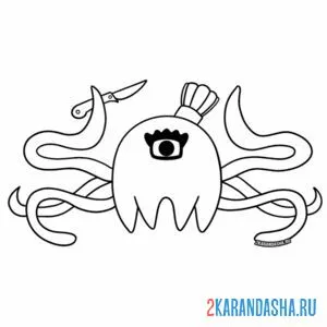 Раскраска stingerina fleena банбан