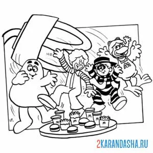 Раскраска гримаса и другие персонажи