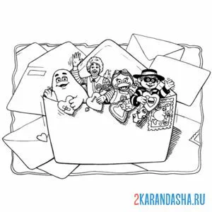 Раскраска mcdonaldland персонажи