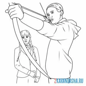 Раскраска стрельба