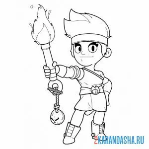 Раскраска амбер легендарный боец скин