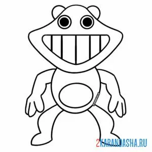 Раскраска банбан обезьянка лари