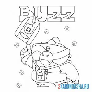 Раскраска базз боец