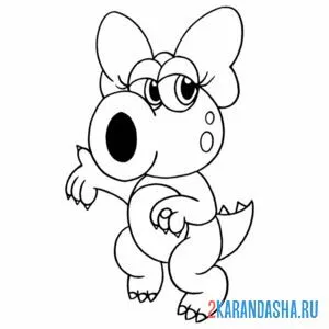 Раскраска бирдо марио