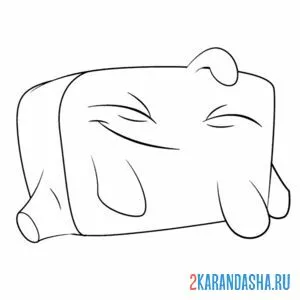 Раскраска блюз из ам-няма