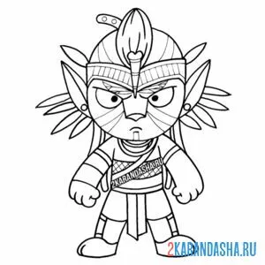 Раскраска джейк салли