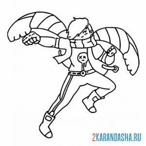 Раскраска эдгар человек