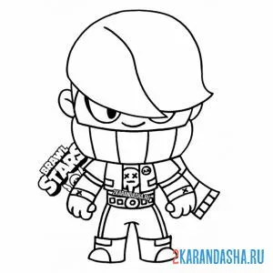 Раскраска эдгар обычный боец