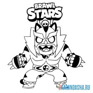 Раскраска эль тигро