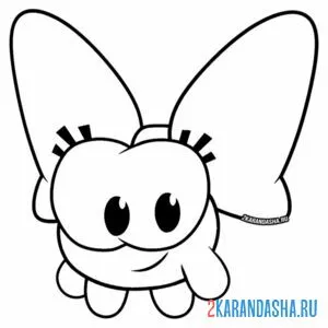 Раскраска сердитый малыш из ам-няма