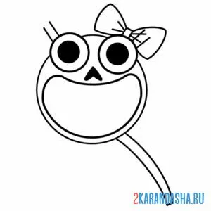 Раскраска zolphaleena банбан