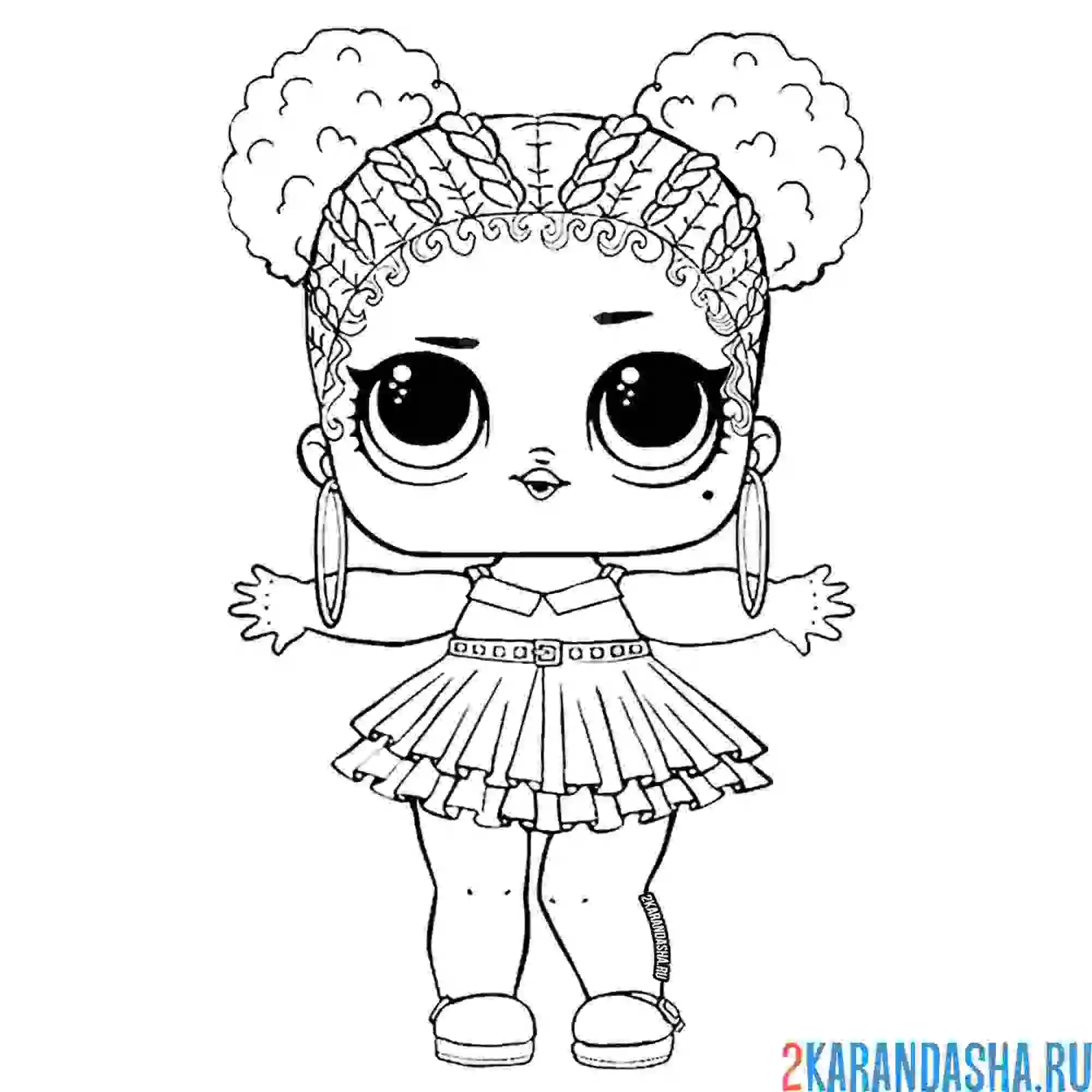 Раскраска лол пурпурная королева (purple queen)