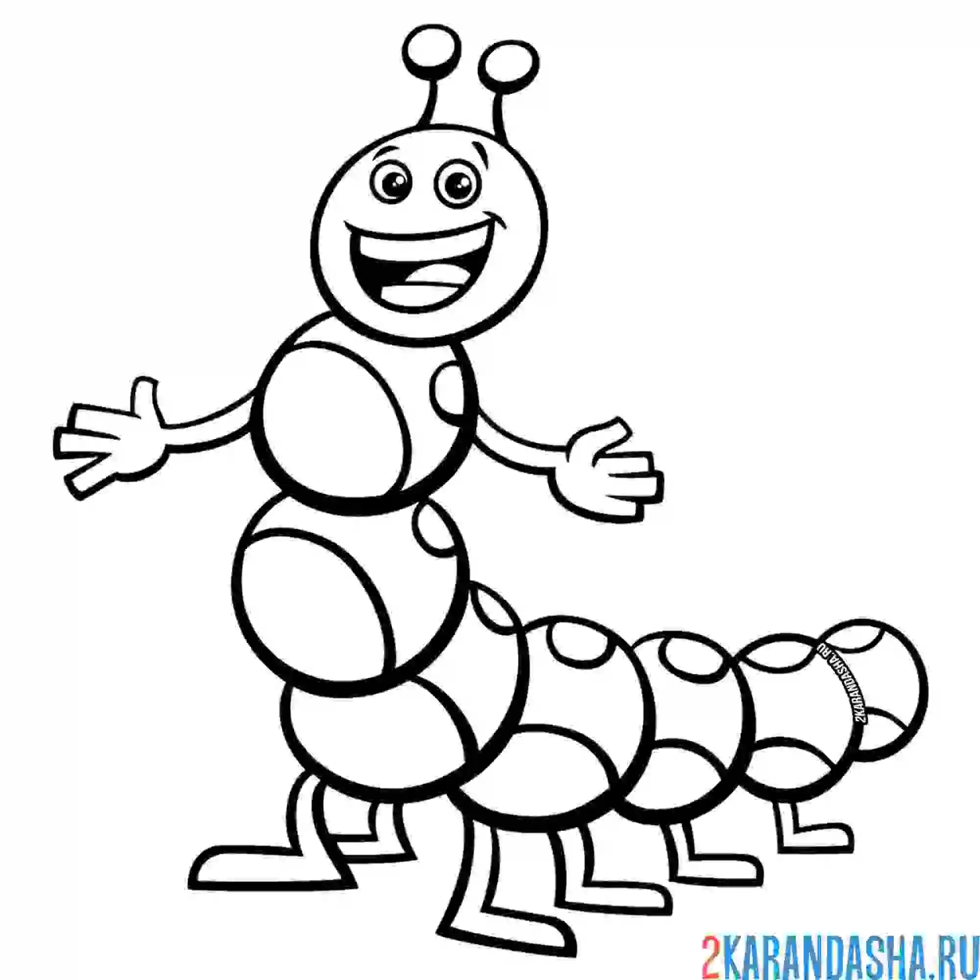 Раскраска смешной рисунок