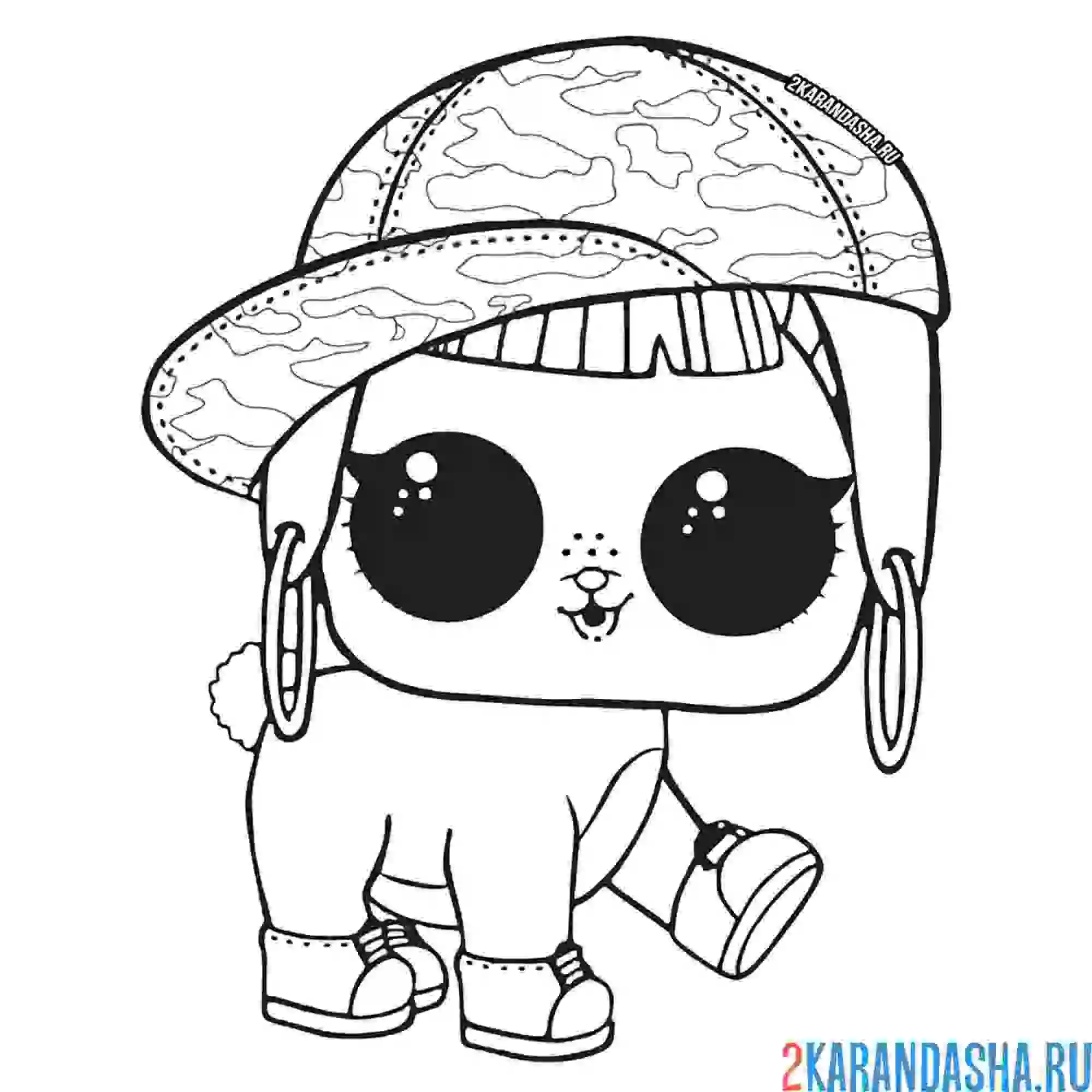 Раскраска лол питомцы кролик хун