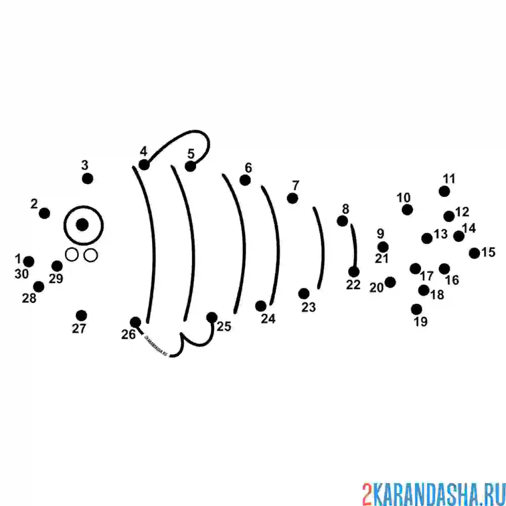 Раскраска рыбка