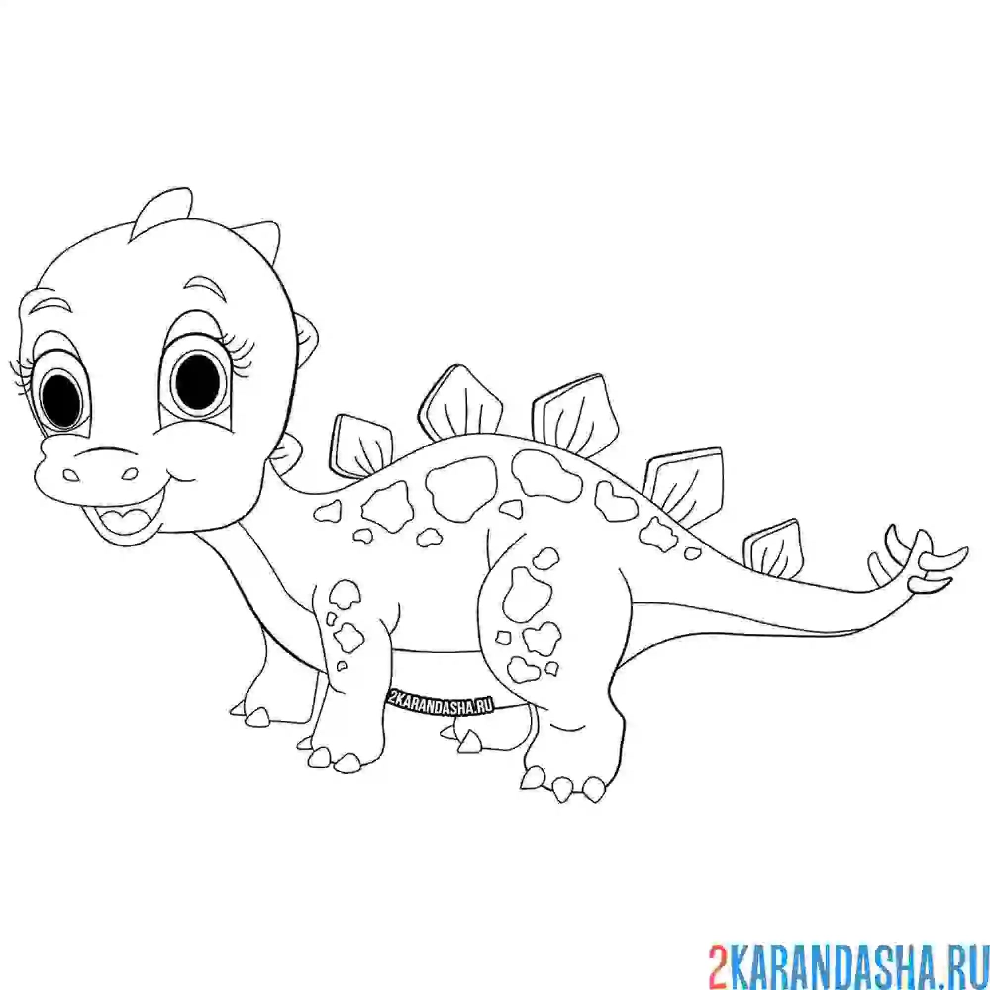 Раскраска большеглазый