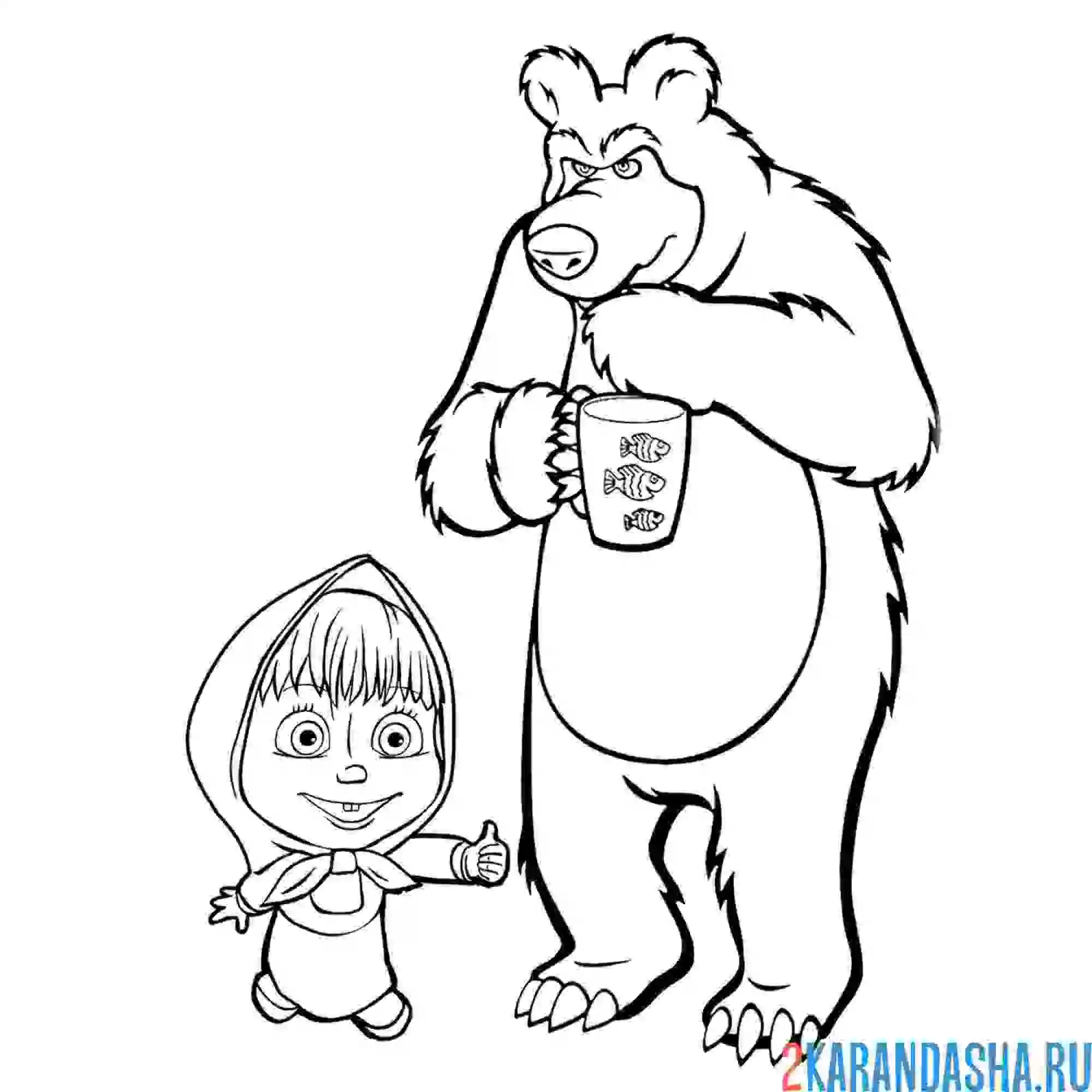 Раскраска миша сердится