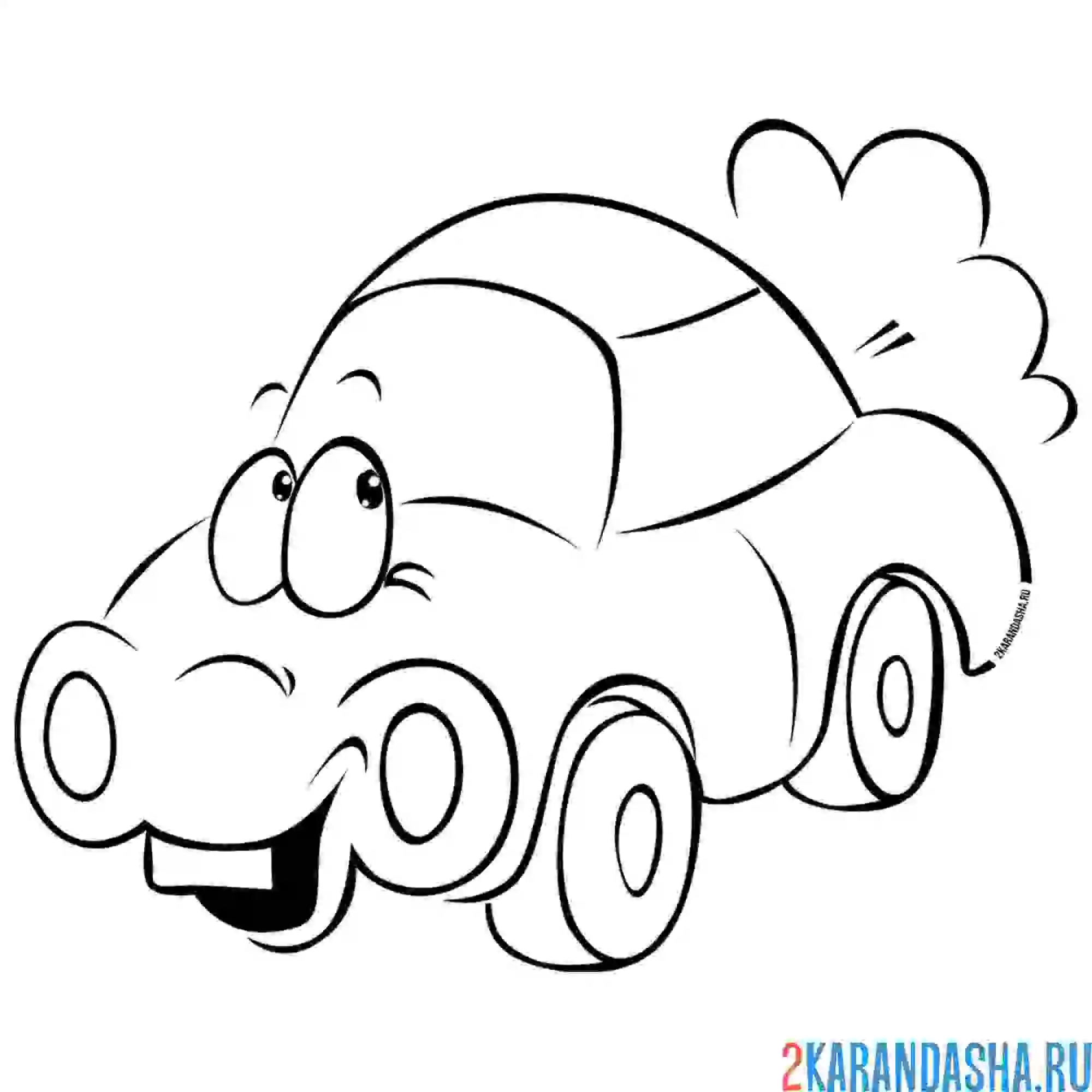 Раскраска смешная с глазками