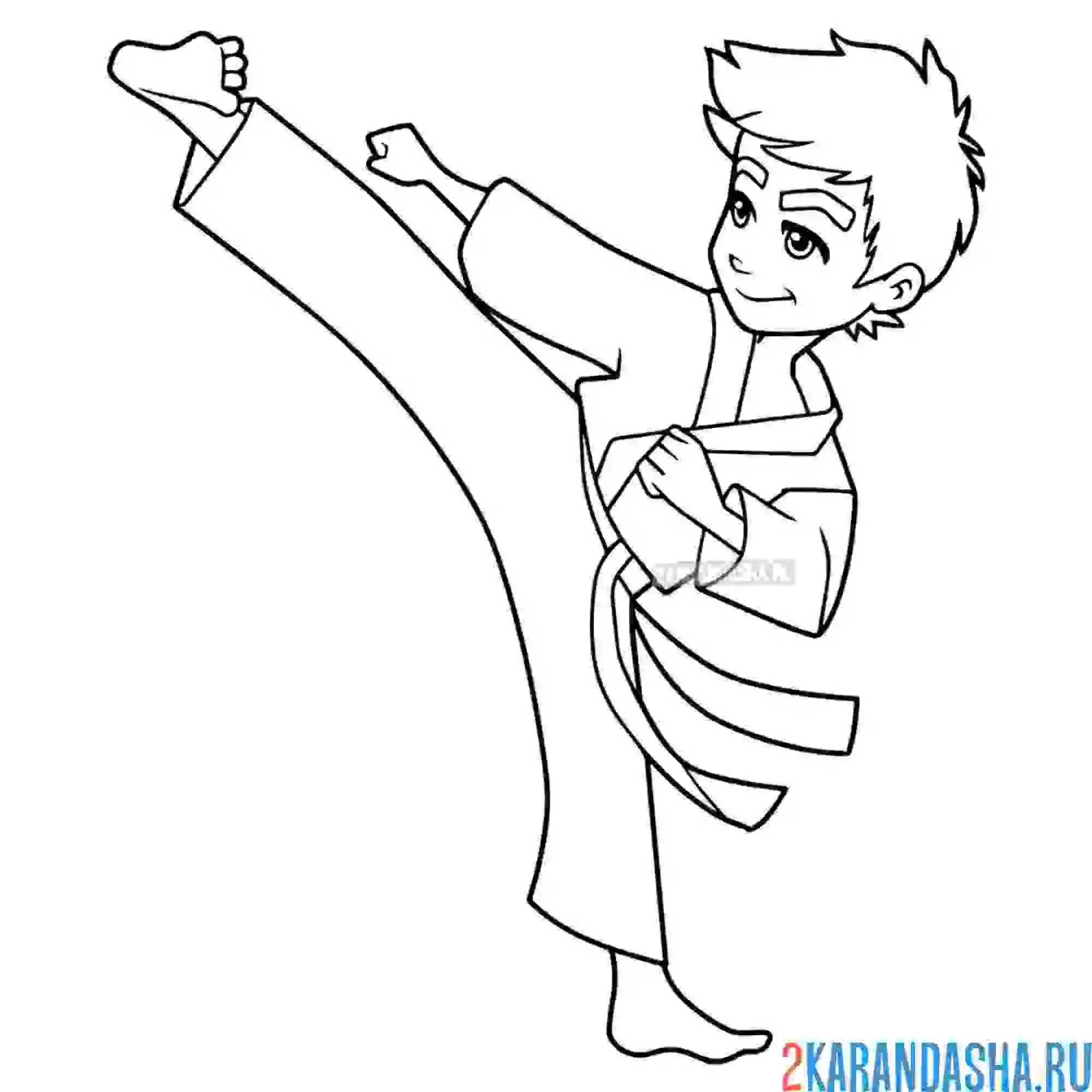 Раскраска боевые искусства