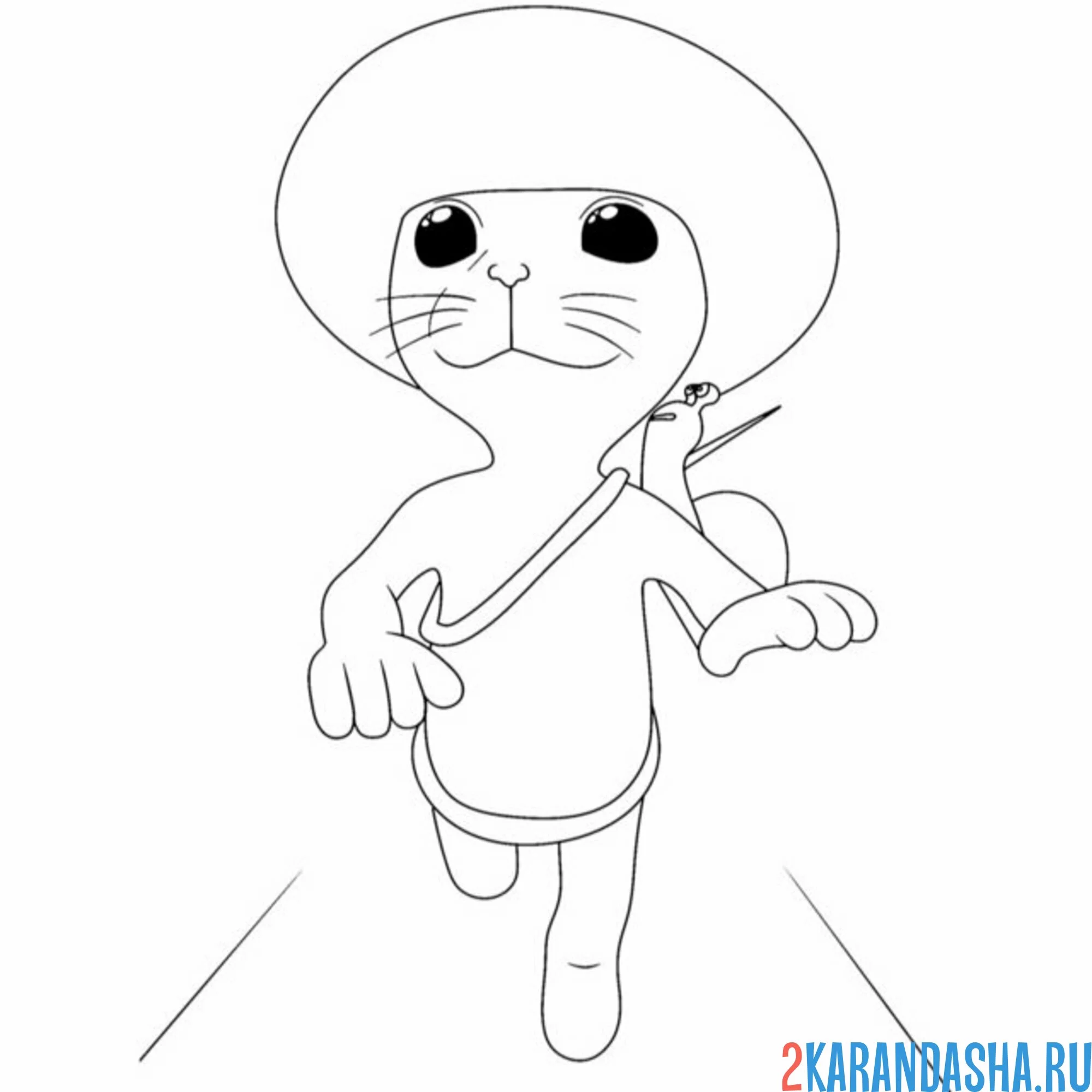 Раскраска шайлушай бежит