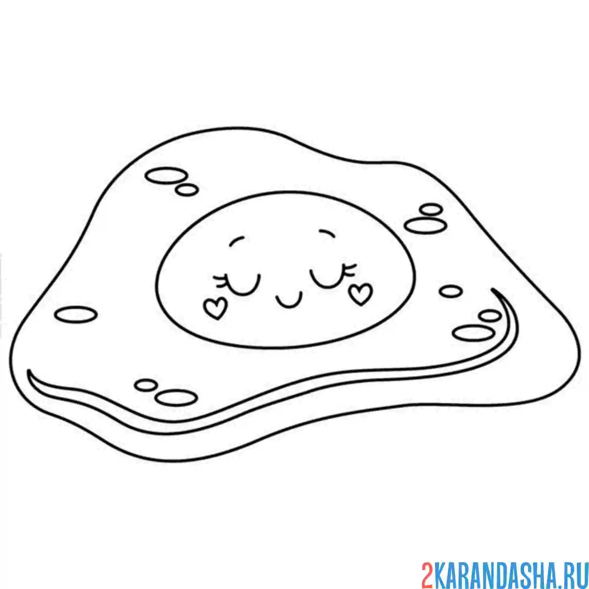 Раскраска яичница