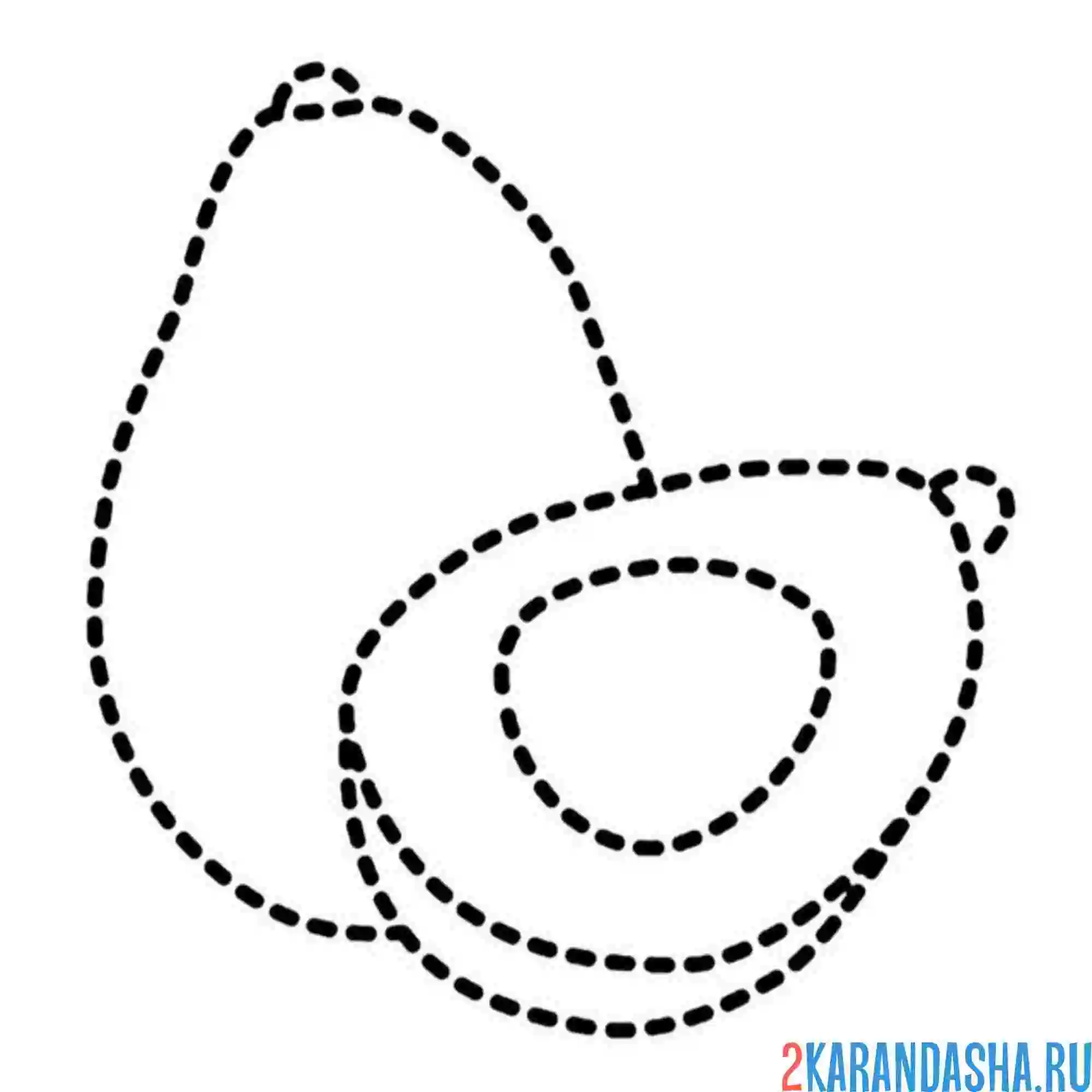 Раскраска авокадо по линии