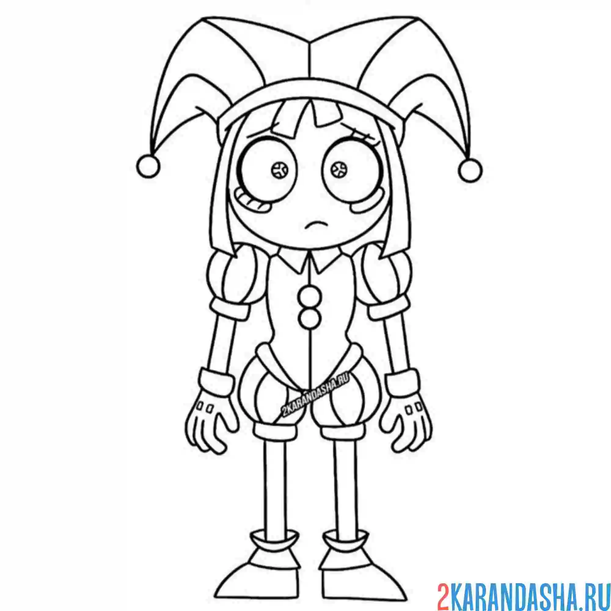 Раскраска помни удивительный цифровой цирк