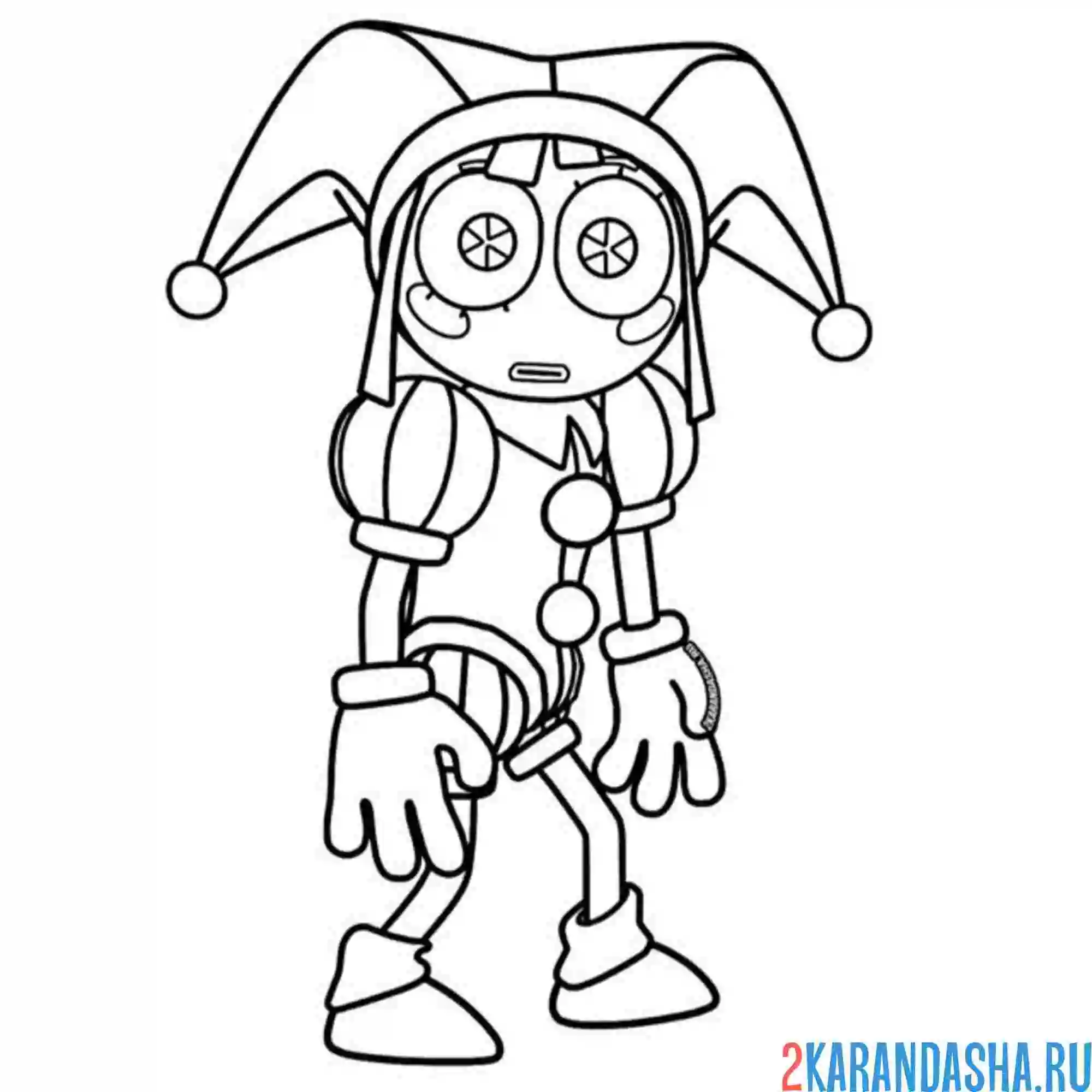 Раскраска помни из удивительный цифровой цирк