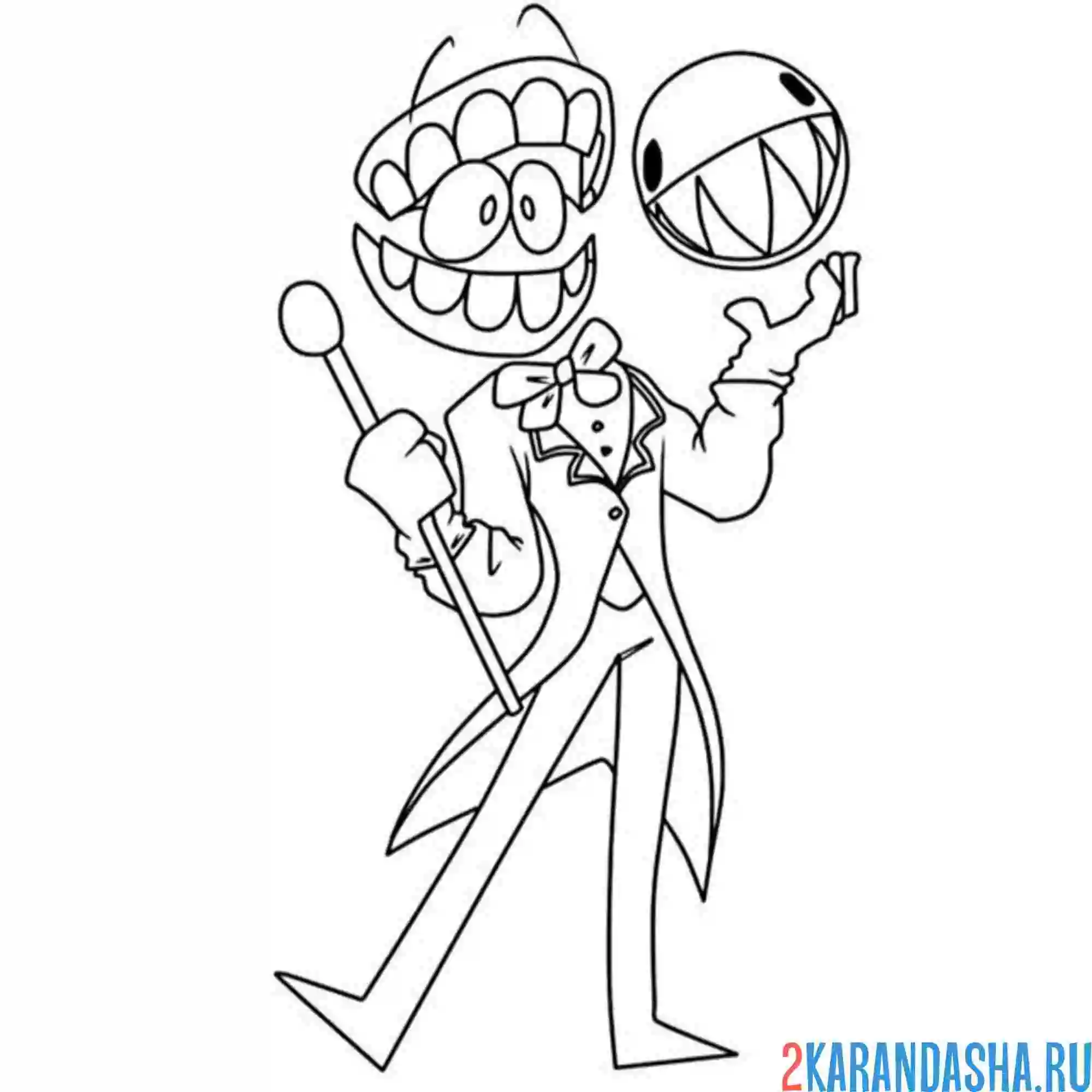 Раскраска кейн и бабл