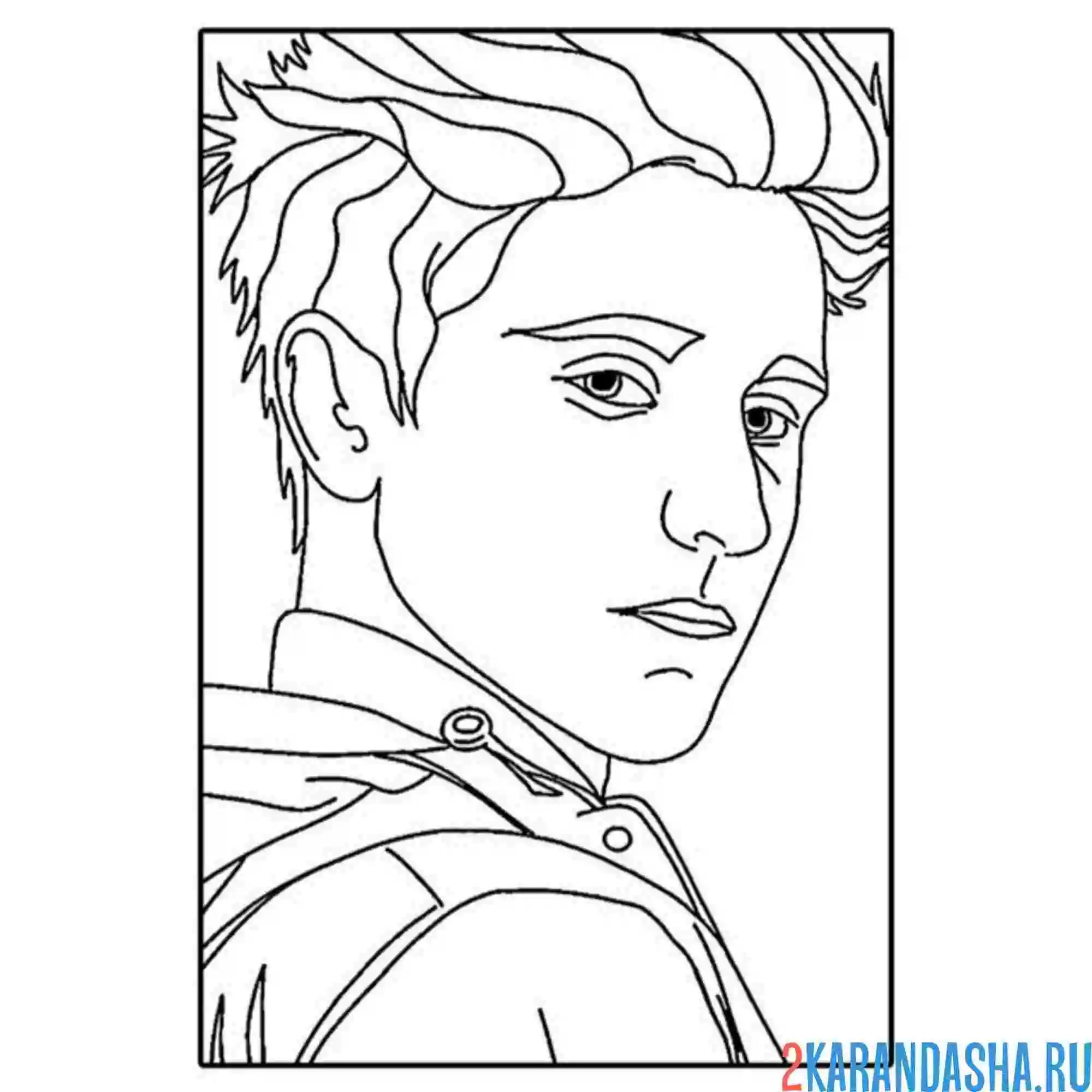 Раскраска влад а4 бумага