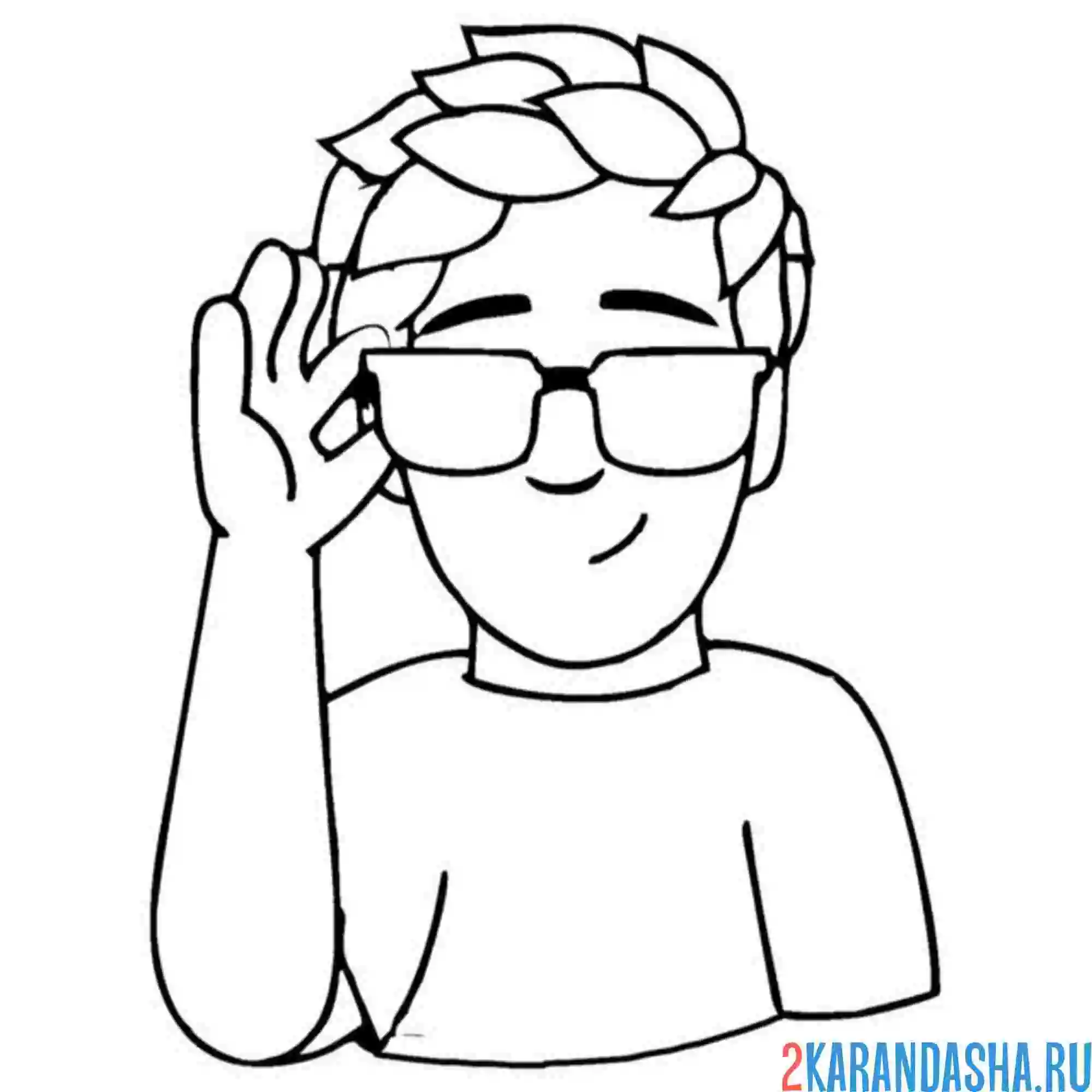 Раскраска влад а4 стикер