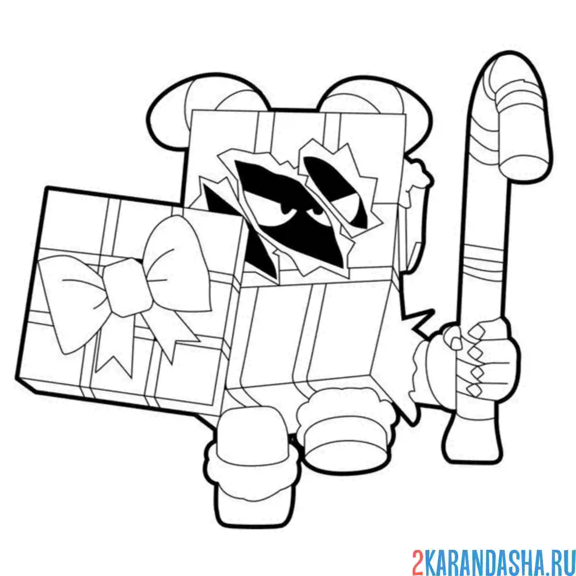 Раскраска крампус эш браво старс