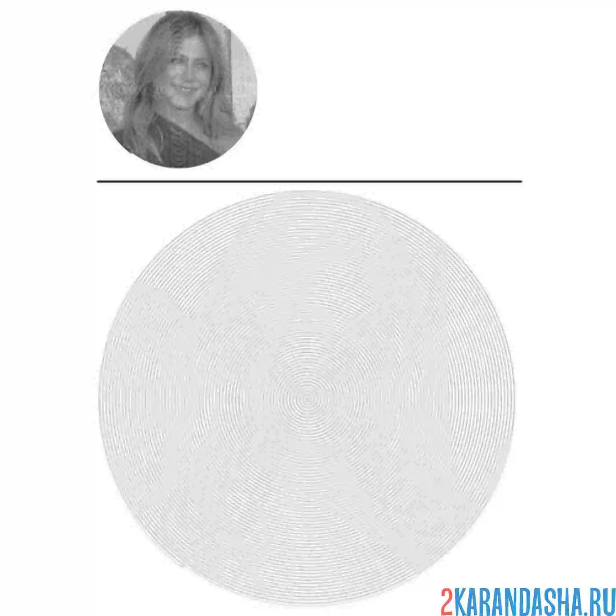 Раскраска дженнифер энистон