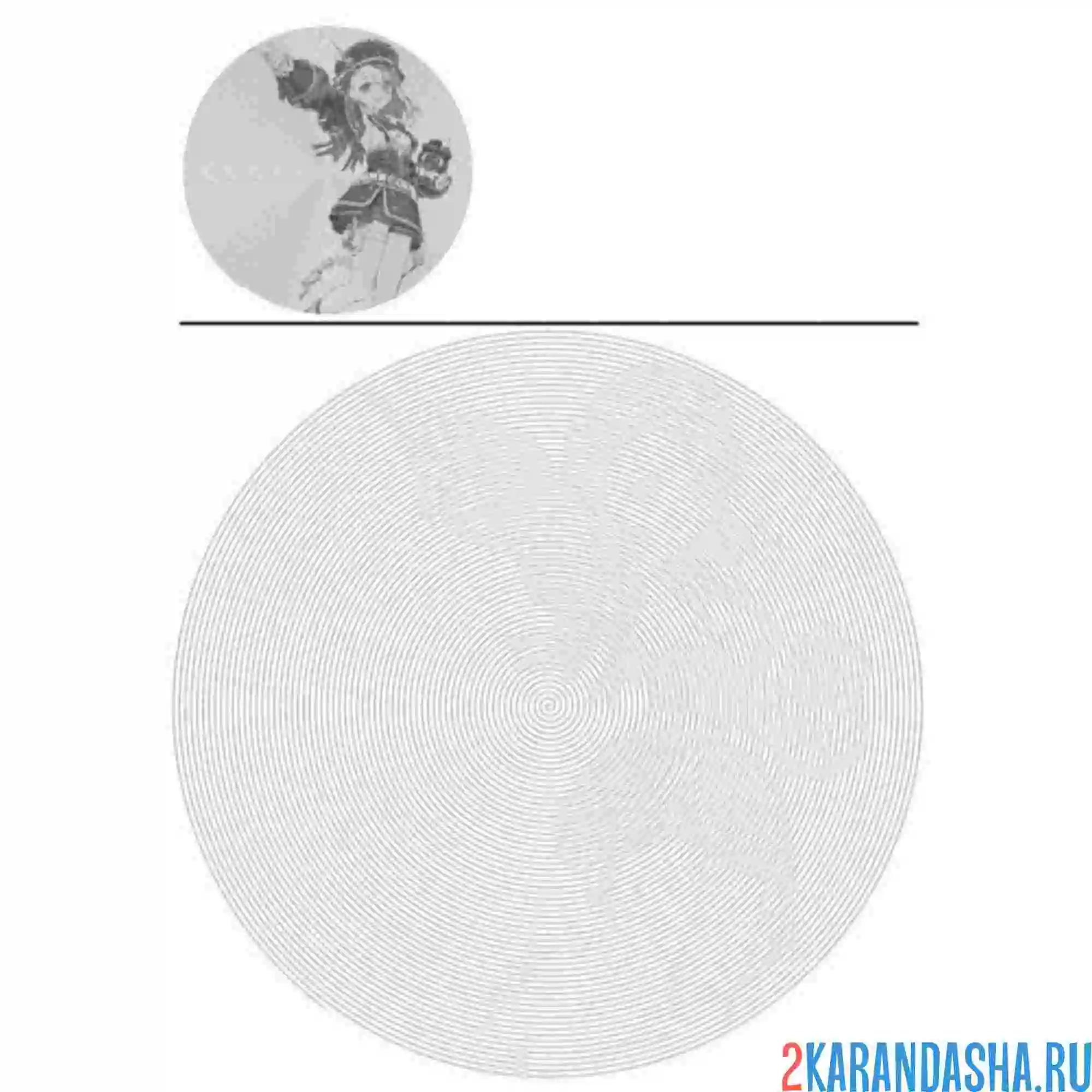 Раскраска новый персонаж геншин